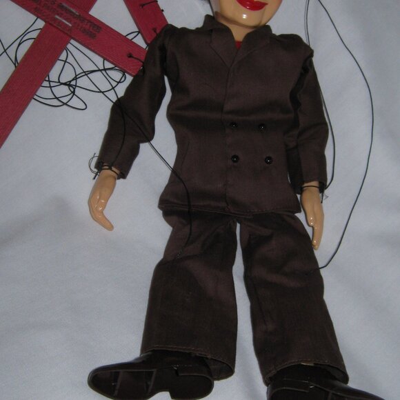 VTG 50's Hazelle's Marionette No. 901 DAPPER DAN Lifelike Puppet Brown Suit - Picture 6 of 10